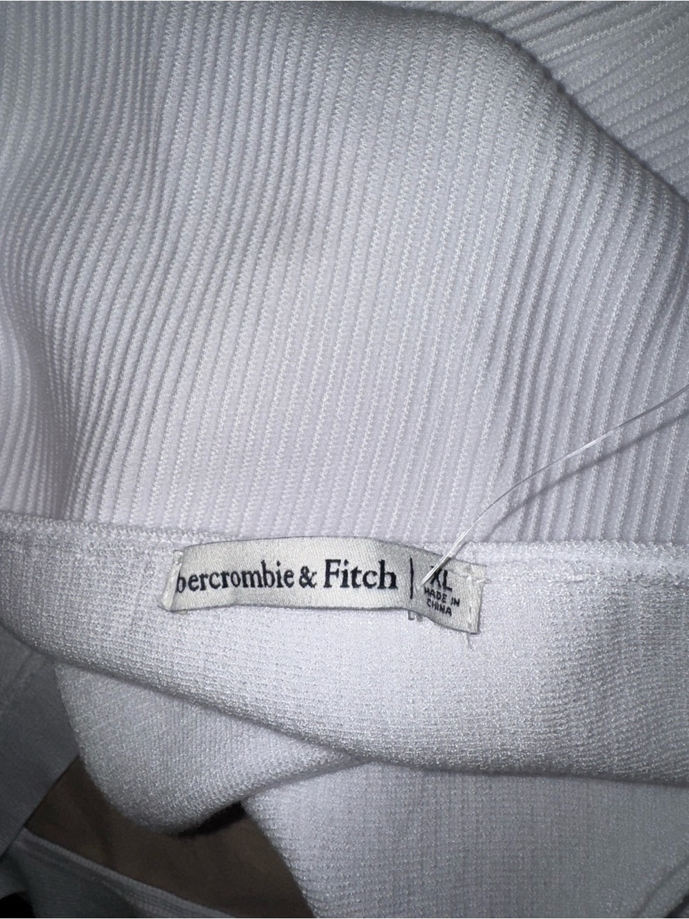 Abercrombie Ribbed White Halter XL - Picture 5 of 5